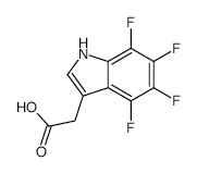 (4,5,6,7-Tetrafluoro-1H-indol-3-yl)aceticacid structure, CAS 32996-33-1