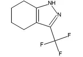 4,5,6,7-Tetrahydro-1-phenyl-3-(trifluoromethyl)-1H-indazole structure, CAS 347361-52-8