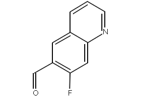 7-fluoroquinoline-6-carbaldehyde structure, CAS 1185768-18-6