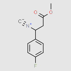 Methyl3-isocyano-3-(4-fluorophenyl)propionate structure, CAS 730971-51-4