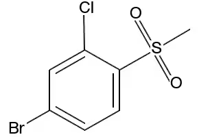 1-(Bromomethyl)-2-chloro-4-(methylsulfonyl)benzene structure, CAS 180200-86-6