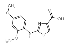 2-(2,4-Dimethoxyphenylamino)thiazole-4-carboxylicacid structure, CAS 728918-51-2