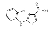 2-(2-Bromophenylamino)thiazole-4-carboxylicacid structure, CAS 728918-56-7