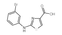 2-(3-Bromophenylamino)thiazole-4-carboxylicacid structure, CAS 728864-99-1