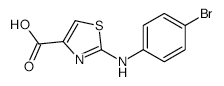 2-(4-Bromo-phenylamino)thiazole-4-carboxylicacid structure, CAS 165682-80-4