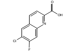 methyl4-chloro-6-fluoroquinoline-2-carboxylate structure, CAS 301823-61-0