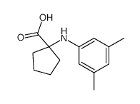 1-(3,5-Dimethylphenylamino)cyclopentanecarboxylicacid structure, CAS 725234-55-9