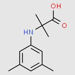 2-(3,5-Dimethylphenylamino)-2-methylpropionicacid structure, CAS 725234-48-0