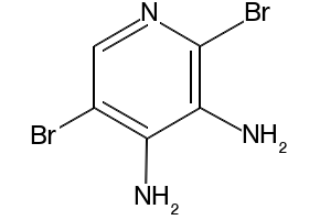 2,6-dibromopyridine-3,4-diamine structure, CAS 1121583-59-2