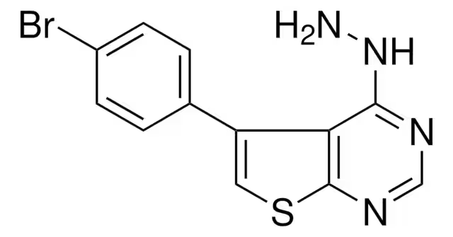5-(4-Bromophenyl)-4-chlorothieno[2,3-d]pyrimidine structure, CAS 406199-84-6
