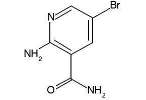 2-amino-5-bromonicotinamide structure, CAS 58483-98-0