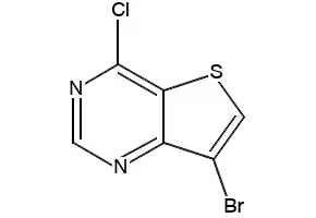 7-(4-Bromophenyl)-4-chlorothieno[3,2-d]pyrimidine structure, CAS 827614-32-4