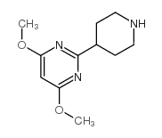 4,6-Dimethoxy-2-piperidin-4-ylpyrimidine structure, CAS 849924-99-8