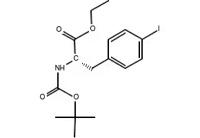 (S)-methyl2-amino-3-(4-iodophenyl)propanoate structure, CAS 113850-77-4
