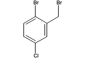 1-bromo-2-(bromomethyl)-4-chlorobenzene structure, CAS 66192-24-3