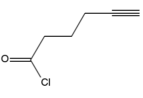 Hex-5-ynoylchloride structure, CAS 55183-45-4