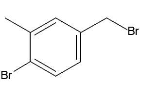 1-bromo-4-(bromomethyl)-2-methylbenzene structure, CAS 27561-51-9