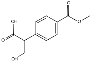2-(2-hydroxy-3-(methoxycarbonyl)phenyl)aceticacid structure, CAS 1245647-63-5