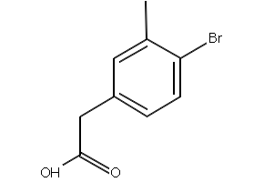 2-(4-bromo-3-methylphenyl)aceticacid structure, CAS 215949-57-8