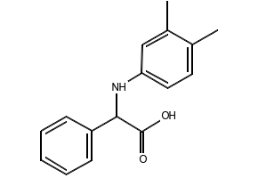 (3,4-Dimethylphenylamino)phenylaceticacid structure, CAS 725252-91-5
