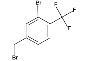 2-bromo-4-(bromomethyl)-1-(trifluoromethyl)benzene structure, CAS 372120-77-9
