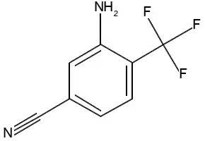 3-amino-4-(trifluoromethyl)benzonitrile structure, CAS 1220630-83-0