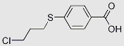 ((4-Chloropropyl)thio)benzoicacid structure, CAS 1253791-43-3