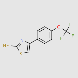 4-[4-(Trifluoromethoxyl)phenyl]thiazole-2-thiol structure, CAS 1253791-48-8
