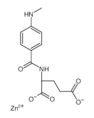 P-N-Methylaminobenzoylglutamicacidzincsalt structure, CAS 66104-81-2