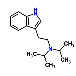 N-(2-(1H-Indol-3-yl)ethyl)-N-isopropylpropan-2-amine structure, CAS 14780-24-6