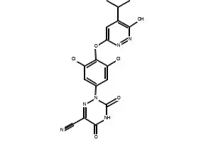 3,5-Dichloro-1,2,4-triazine-6-carbonitrile structure, CAS 1131604-77-7