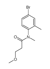N-(4-Bromo-2-methylphenyl)-3-methoxy-N-methylpropanamide structure, CAS 1131604-82-4