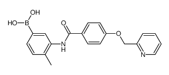 4-Methyl-3-(4-(pyridin-2-ylmethoxy)benzamido)phenylboronicacid structure, CAS 1126369-28-5