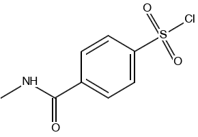 4-[(methylamino)carbonyl]benzenesulfonylchloride structure, CAS 874622-79-4