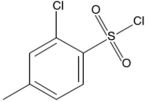 2-chloro-4-methylbenzenesulfonylchloride structure, CAS 55311-94-9