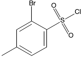 2-bromo-4-methylbenzenesulfonylchloride structure, CAS 89794-06-9
