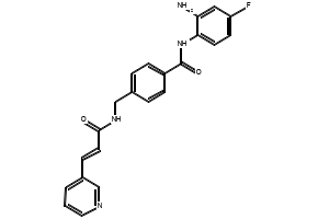 3-Methyl-4-(4-(pyridin-2-ylmethoxy)cyclohexanecarboxamido)benzamide structure, CAS 1131604-93-7
