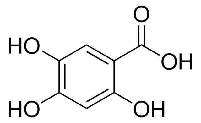 2,4,5-Trihydroxybenzoicacid structure, CAS 610-90-2