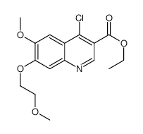 Ethyl4-chloro-6-methoxy-7-(2-methoxyethoxy)quinoline-3-carboxylate structure, CAS 1131605-02-1