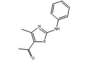 5-Acetyl-4-methyl-2-(phenylamino)thiazole structure, CAS 31609-42-4