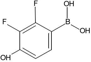 2,3-Difluoro-4-hydroxyphenylboronicacid structure, CAS 1261169-72-5