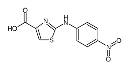 2-(4-Nitrophenylamino)thiazole-4-carboxylicacid structure, CAS 886496-56-6