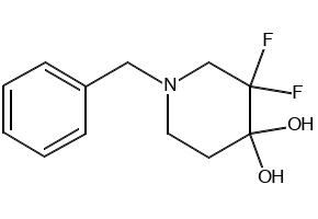 1-Benzyl-3,3-difluoropiperidine structure, CAS 741288-41-5