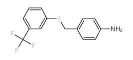 3-(4-Aminobenzylthio)benzotrifluoride structure, CAS 338398-58-6