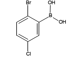 2-Bromo-5-chlorophenylboronicacid structure, CAS 1217501-18-2