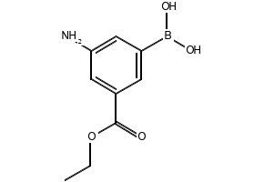 3-Amino-5-ethoxycarbonylphenylboronicacid structure, CAS 510773-04-3