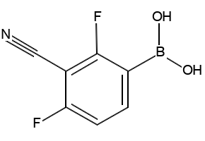 2,4-Difluoro-3-cyanophenylboronicacid structure, CAS 871940-31-7