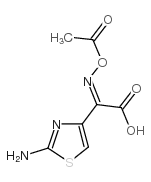 (Z)-2-(2-Aminothiazol-4-yl)-2-acetyloxyiminoaceticacid structure, CAS 110130-88-6