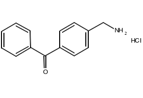4-Benzoylbenzylaminehydrochloride structure, CAS 24095-40-7