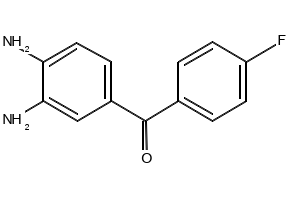 (3,4-Diaminophenyl)(4-fluorophenyl)methanone structure, CAS 66938-86-1